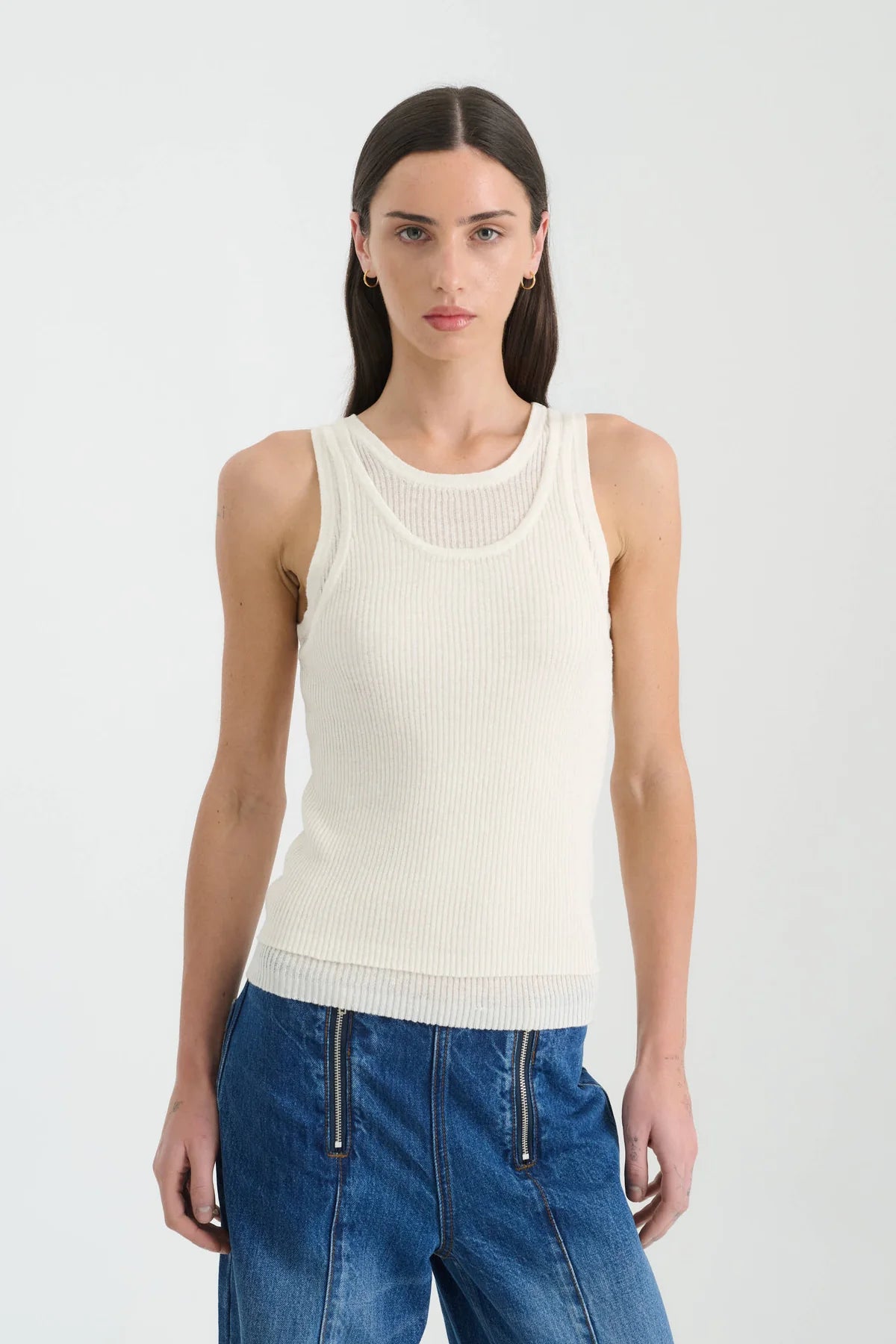 Jani Double-Layer Knit Tank