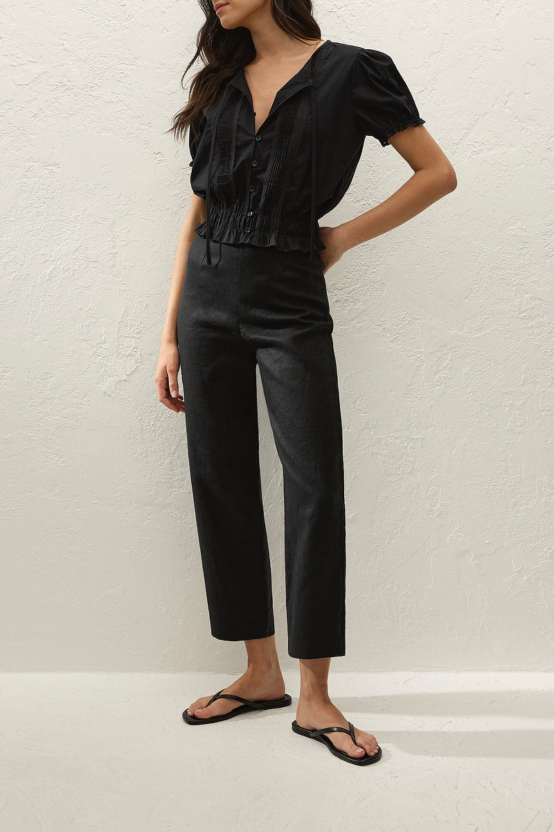 Fiora Blouse- Fresco Lace Black