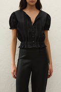 Fiora Blouse- Fresco Lace Black