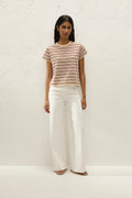 Estela T-Shirt Cila Stripe Butter