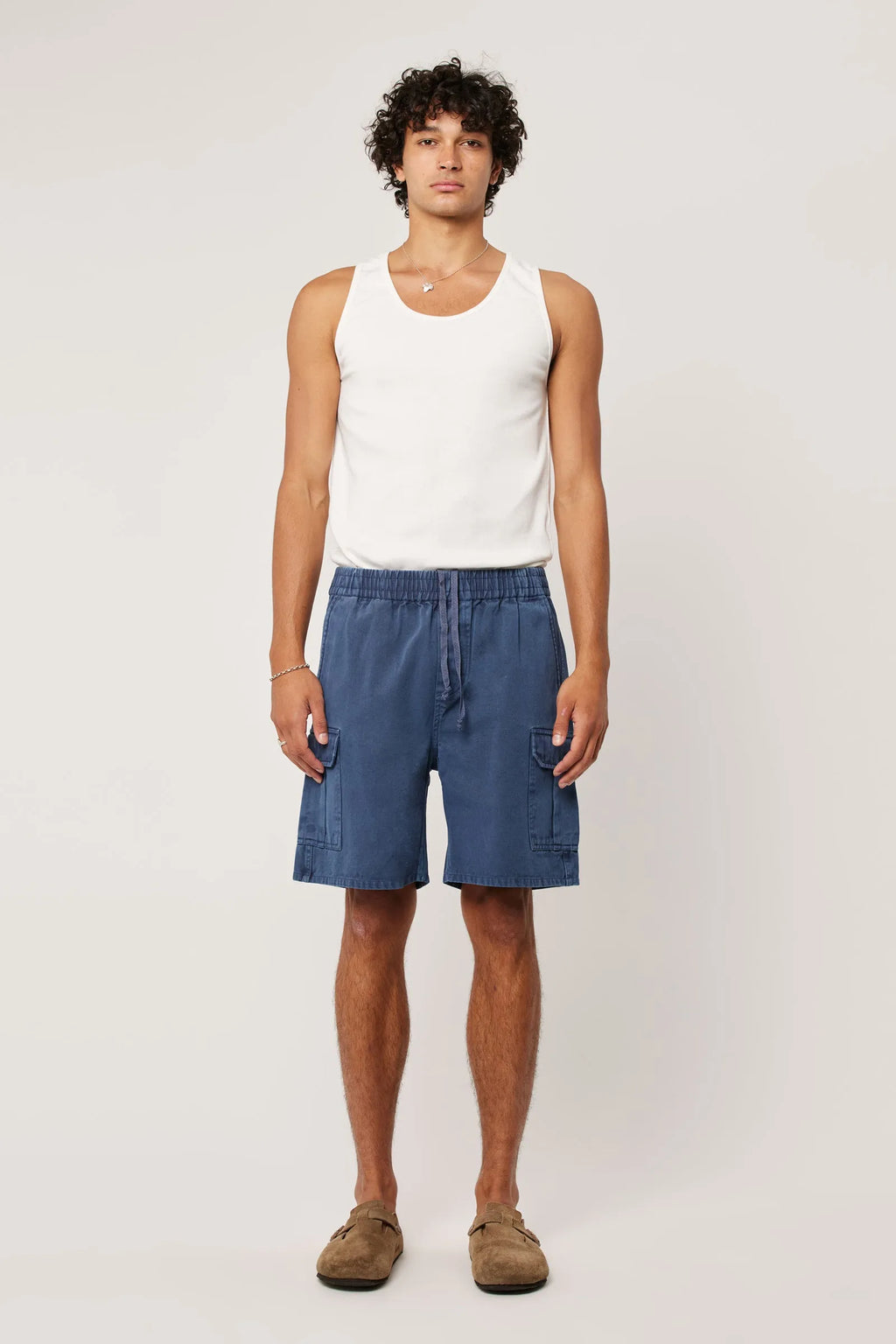 Rollas Cargo Short- Steele Blue