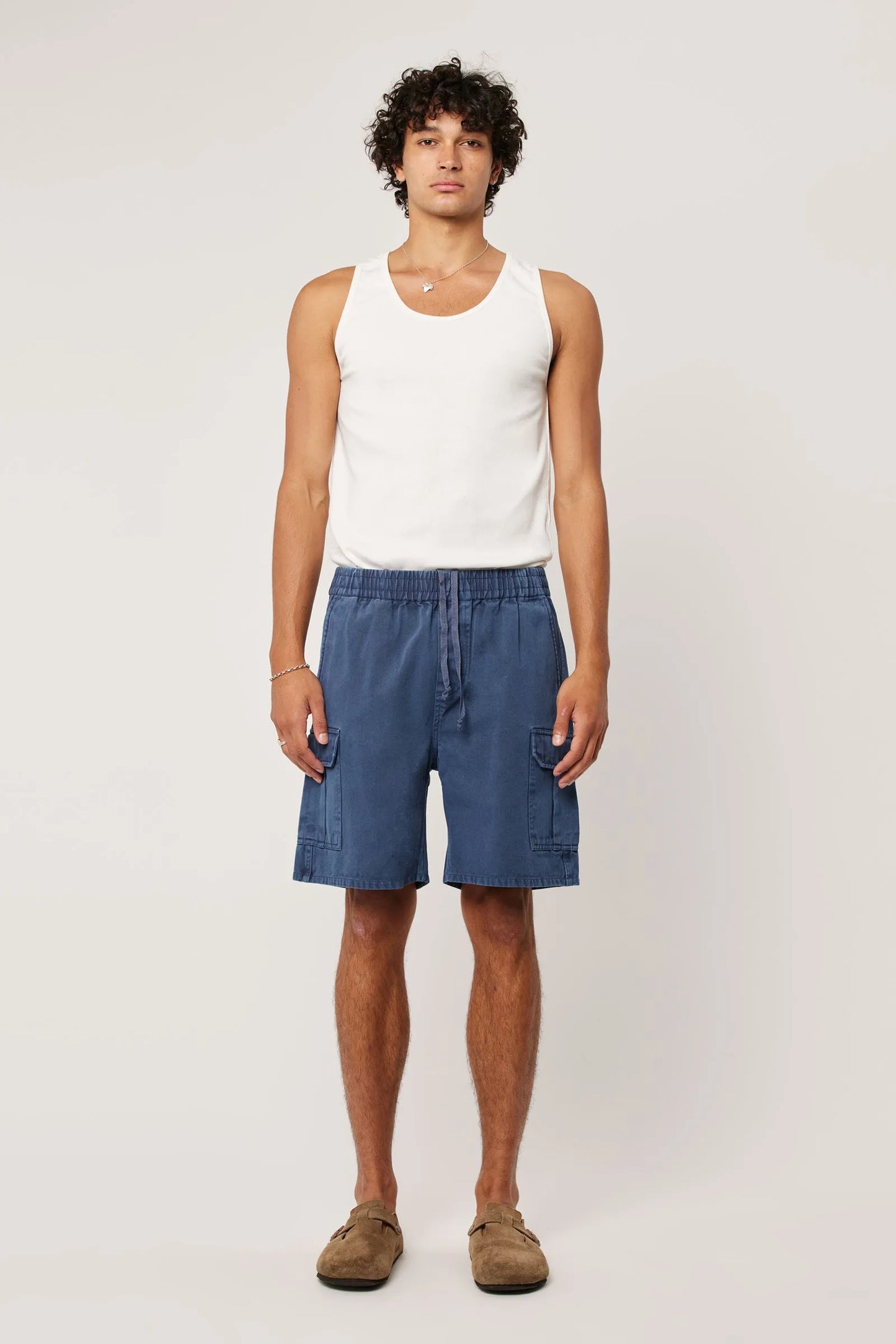 Tradie Cargo Short- Steele Blue