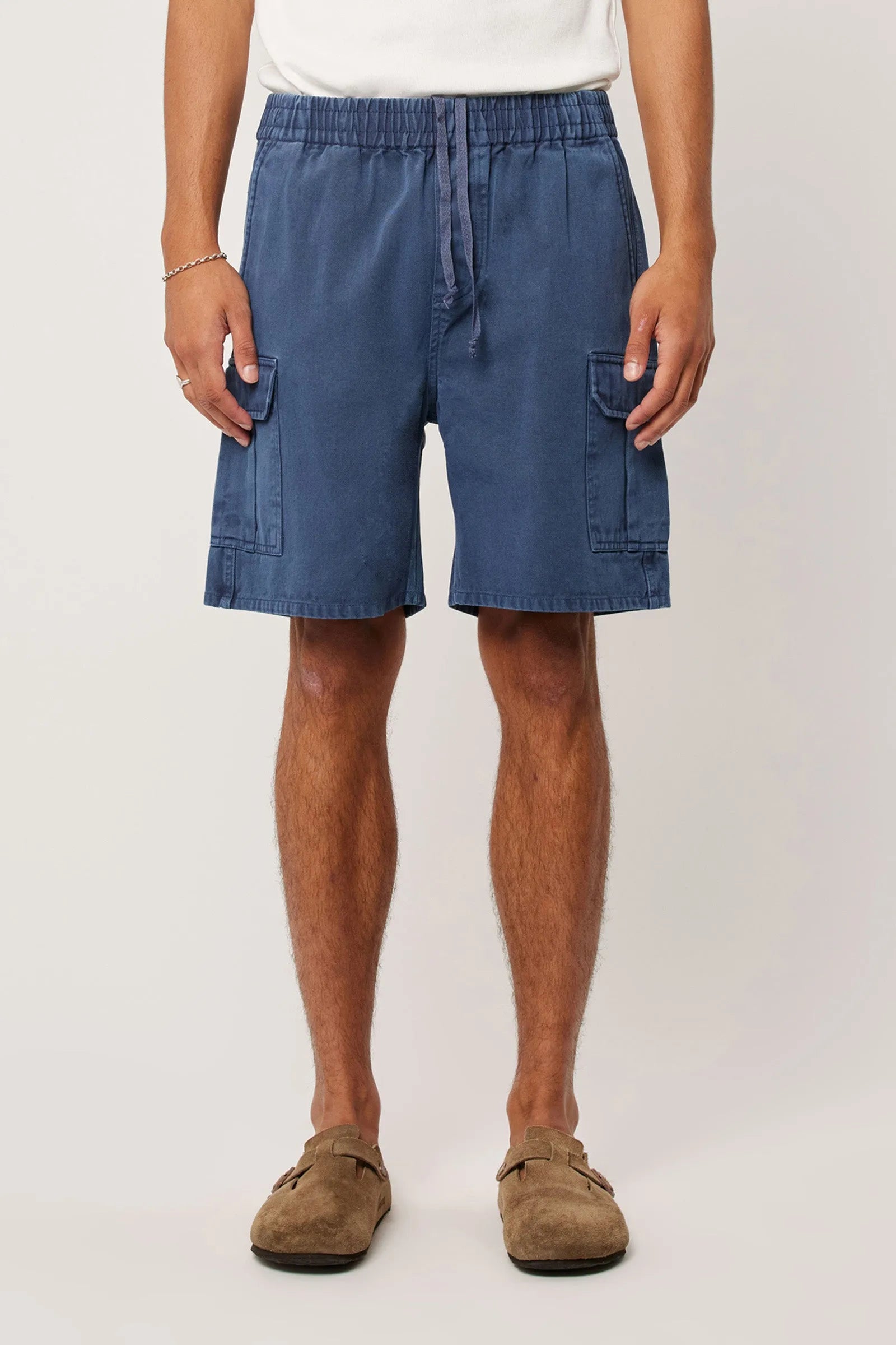 Rollas Cargo Short- Steele Blue