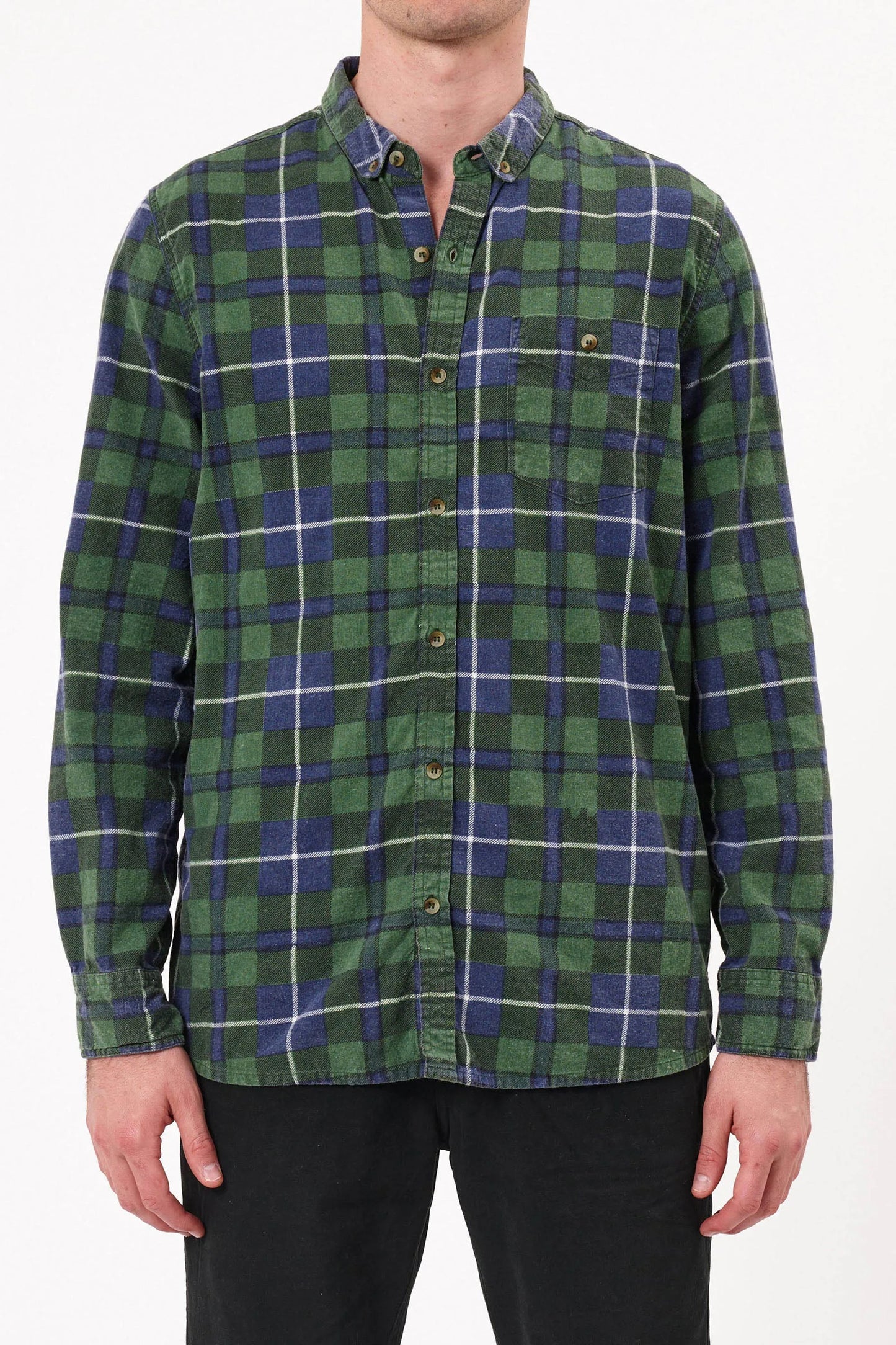 Check Flannel Shirt - Emerald