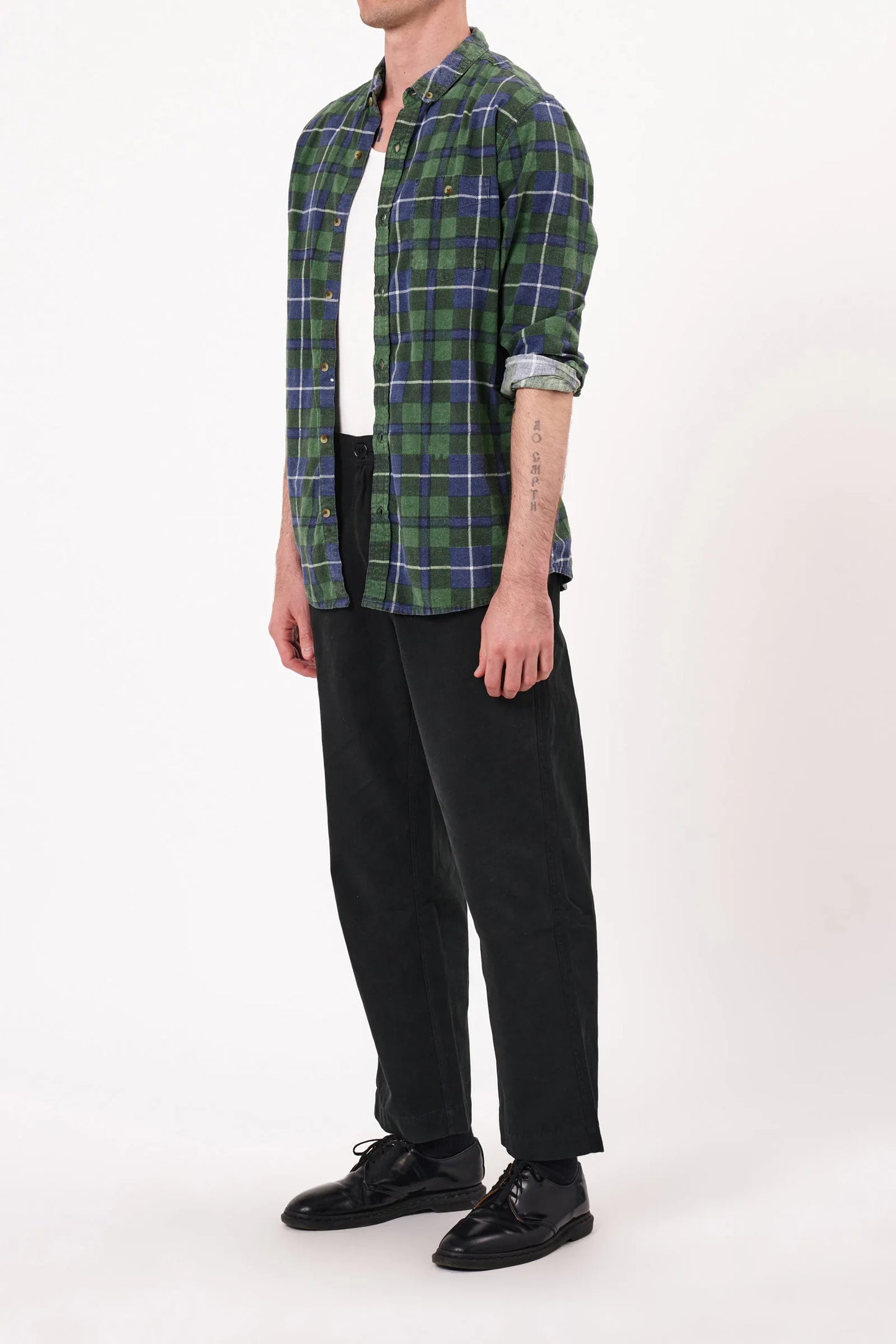 Check Flannel Shirt - Emerald