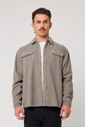 Trailer Chunky Cord Shirt - Grey