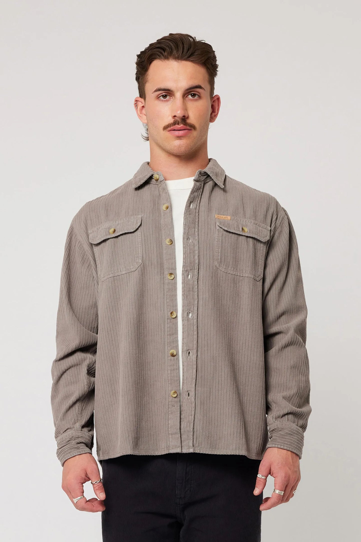 Trailer Chunky Cord Shirt - Grey