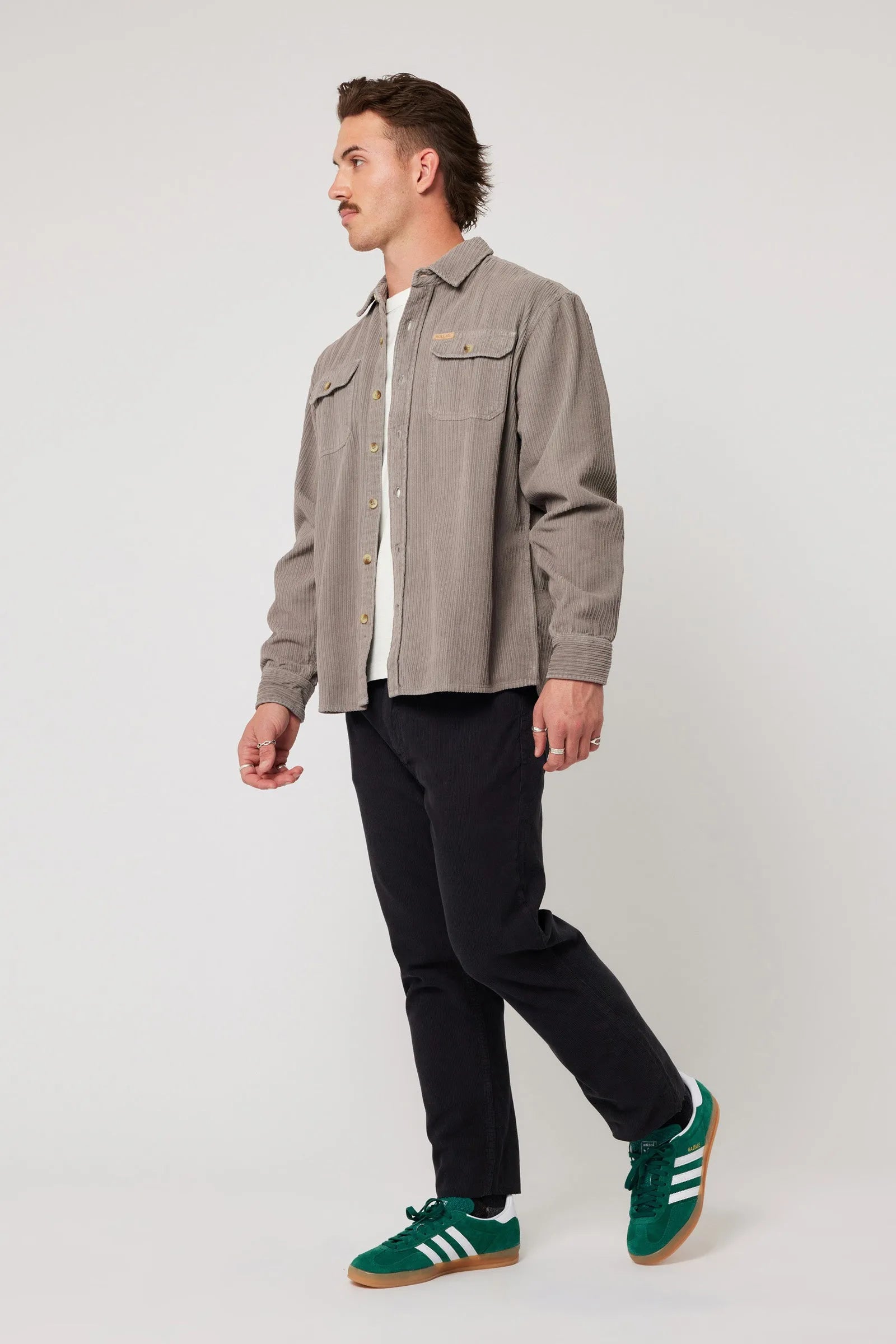 Trailer Chunky Cord Shirt - Grey