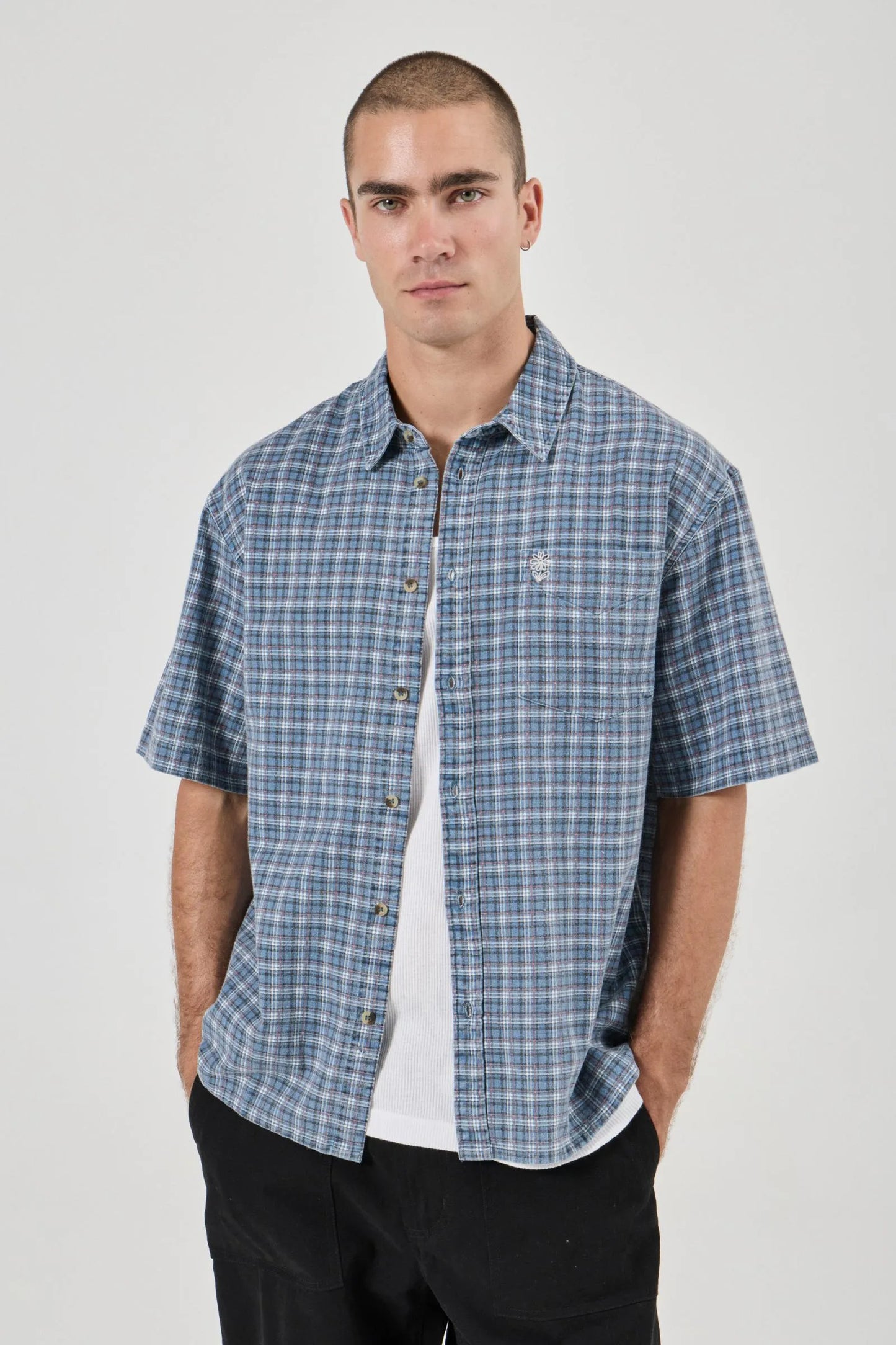 Mariner Check Shirt- Blue