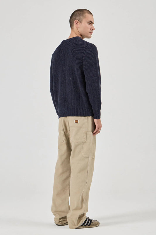 Fishermans Tweed Crew - Navy