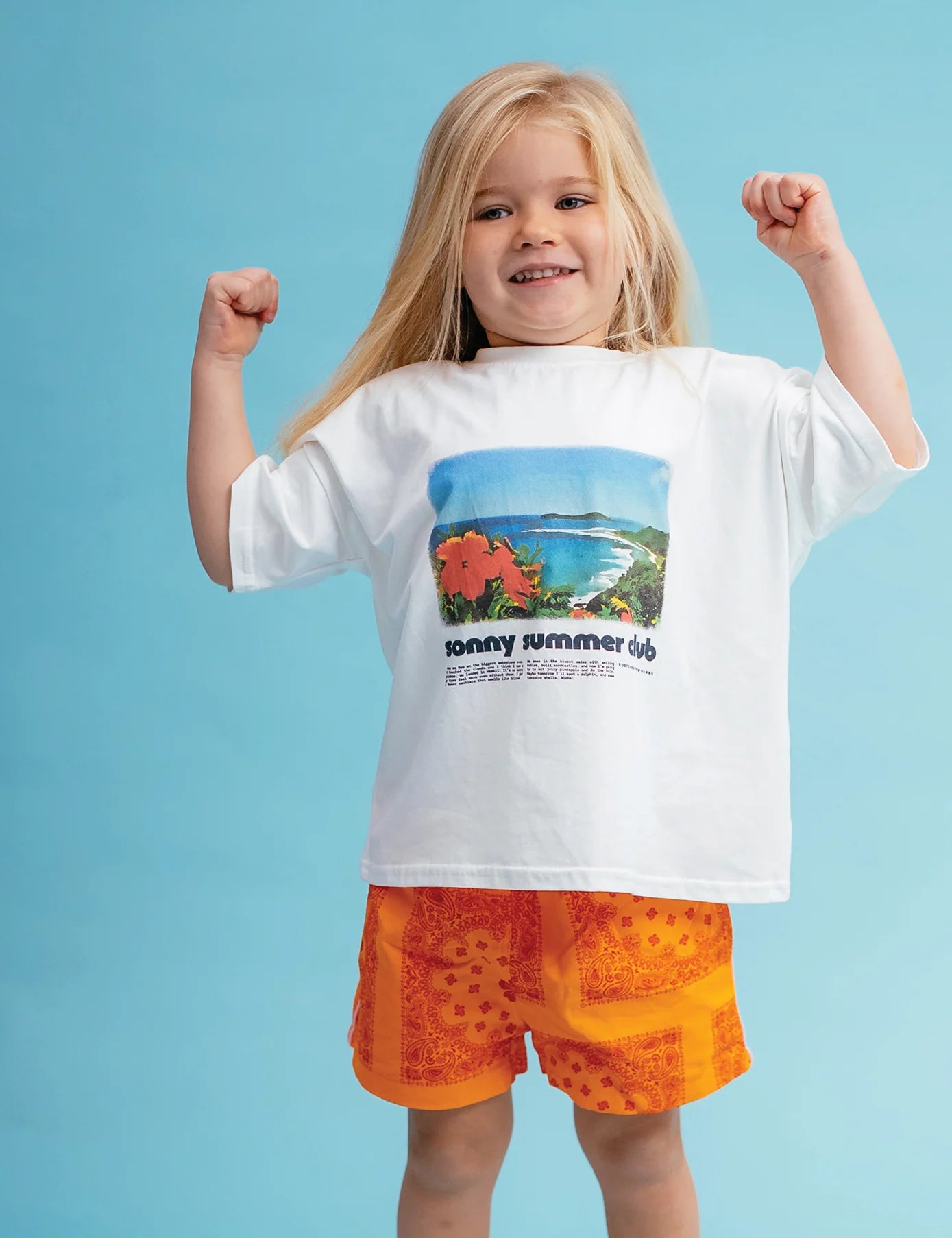 Twill Shorties- Tangerine