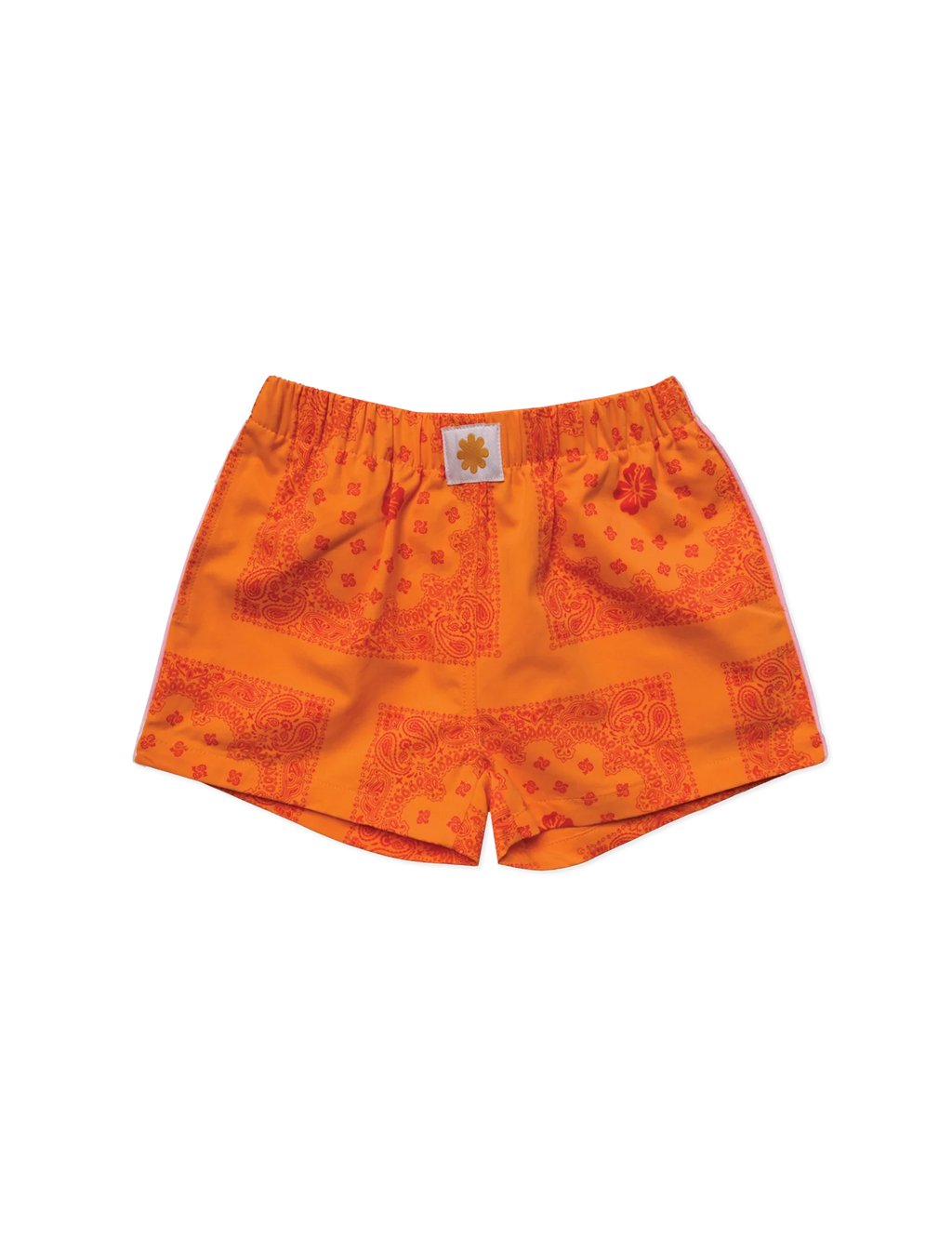 Twill Shorties- Tangerine