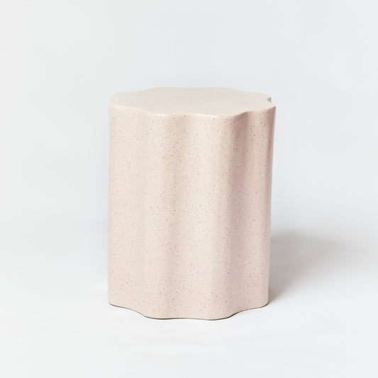 Wave Side Table Speckle Soft Pink- IN STORE PICK UP ONLY