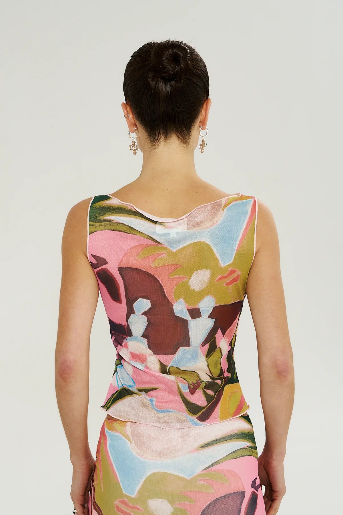 Mesh Boatneck Top- Wonderland