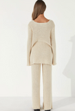 Stone Cotton Blend Knit Jumper