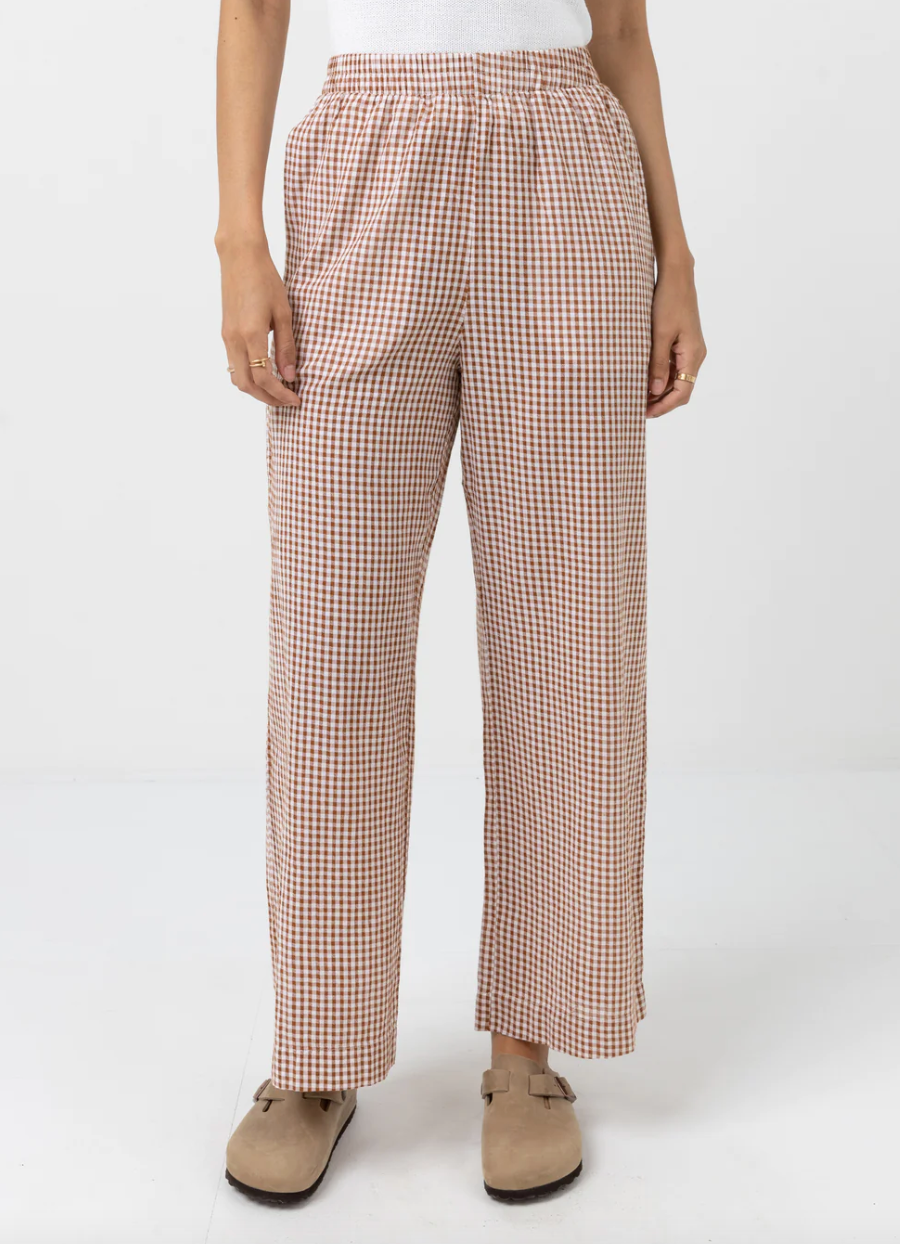 Lola Check Wide Leg Pants