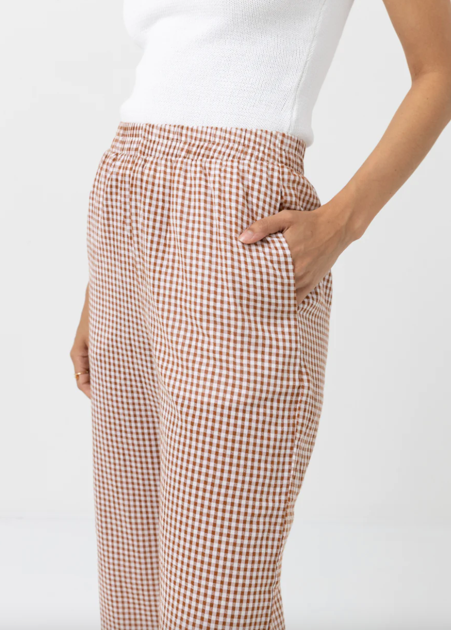 Lola Check Wide Leg Pants