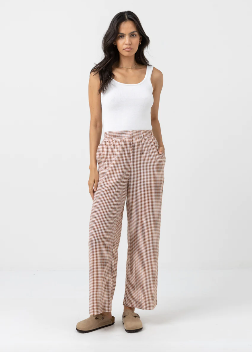 Lola Check Wide Leg Pants