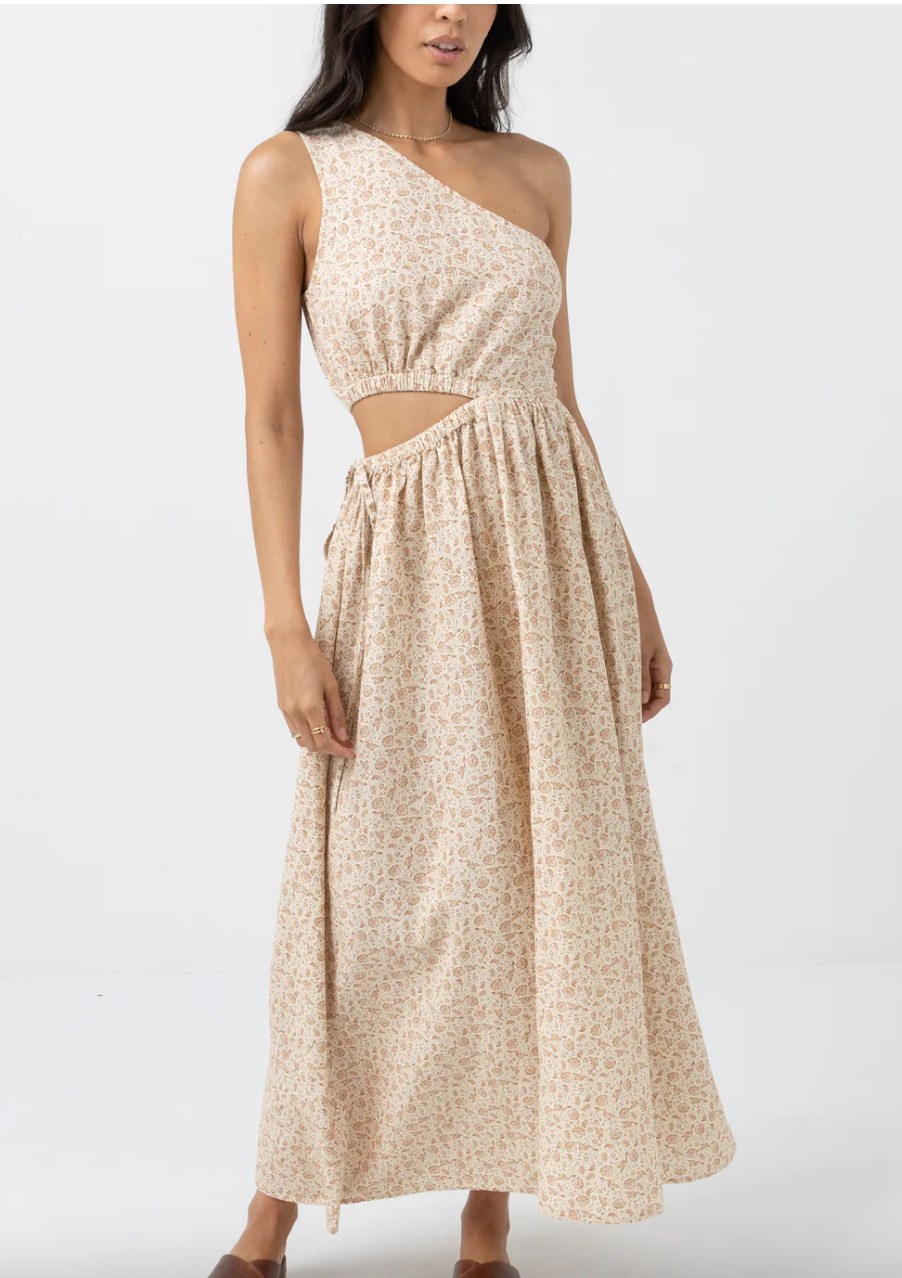 Nazare Paisley One Shoulder Maxi Dress