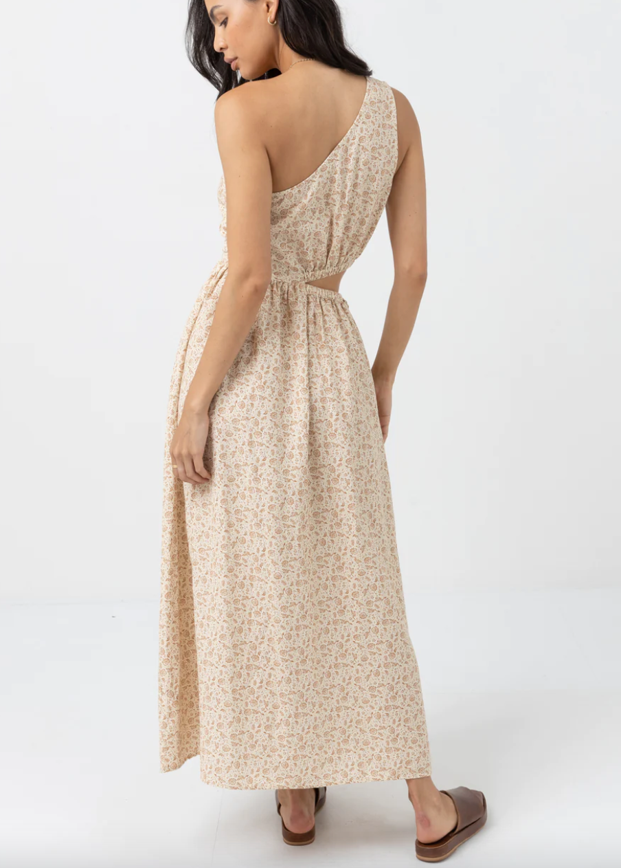 Nazare Paisley One Shoulder Maxi Dress