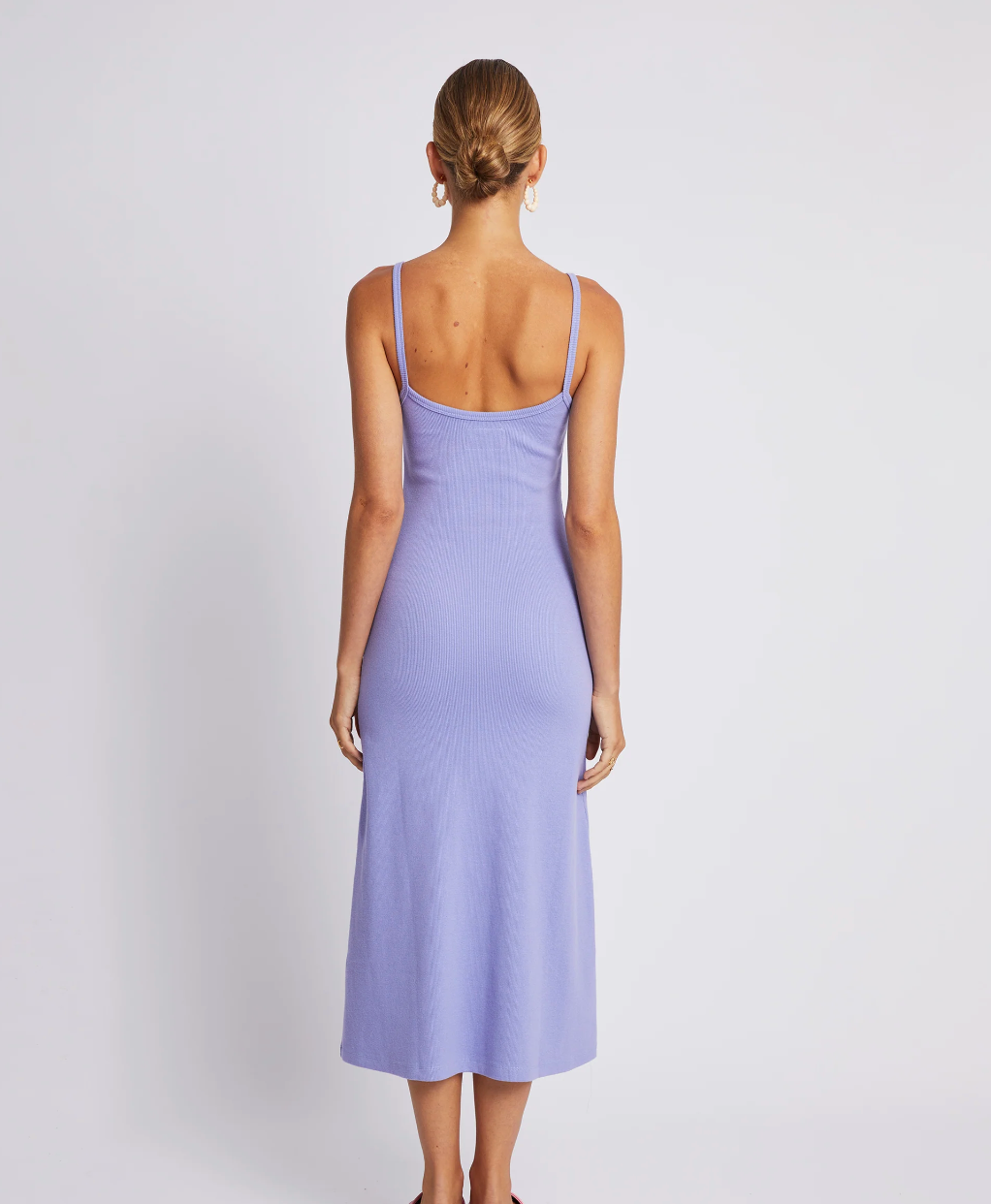 A Line Midi Dress - Lilac