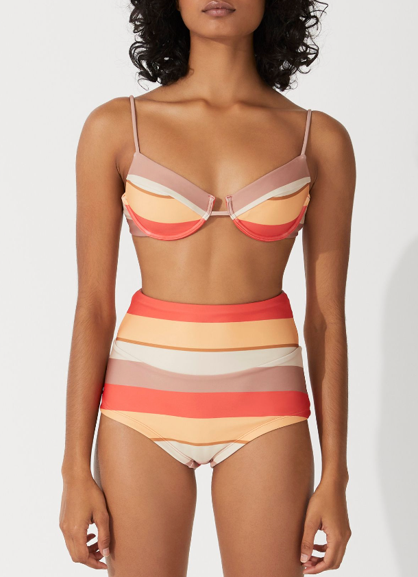 Sun Stripe Balconette Bra Cup