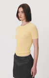 Rib Knit Tee - Butter