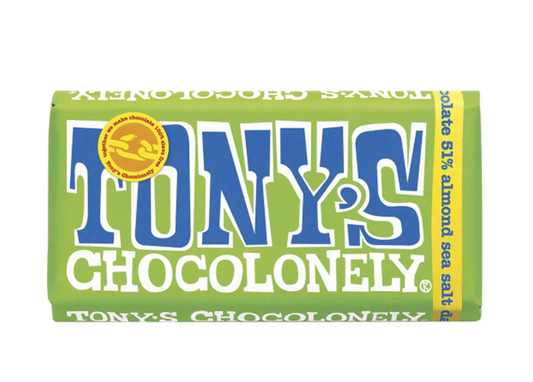 Tony's Chocolonely - Almond & Sea Salt Dark Choc