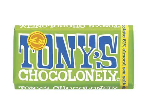Tony's Chocolonely - Almond & Sea Salt Dark Choc