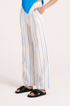 Yin Tailored Pant - Azure Stripe