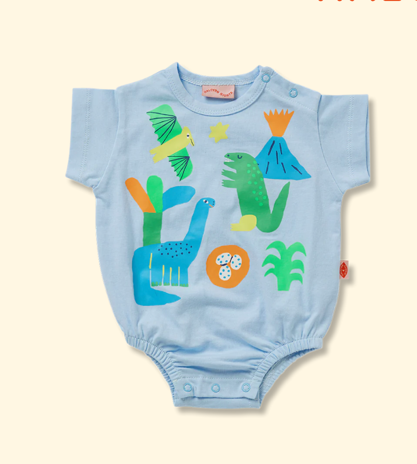 Dino Short Sleeve Bodysuit