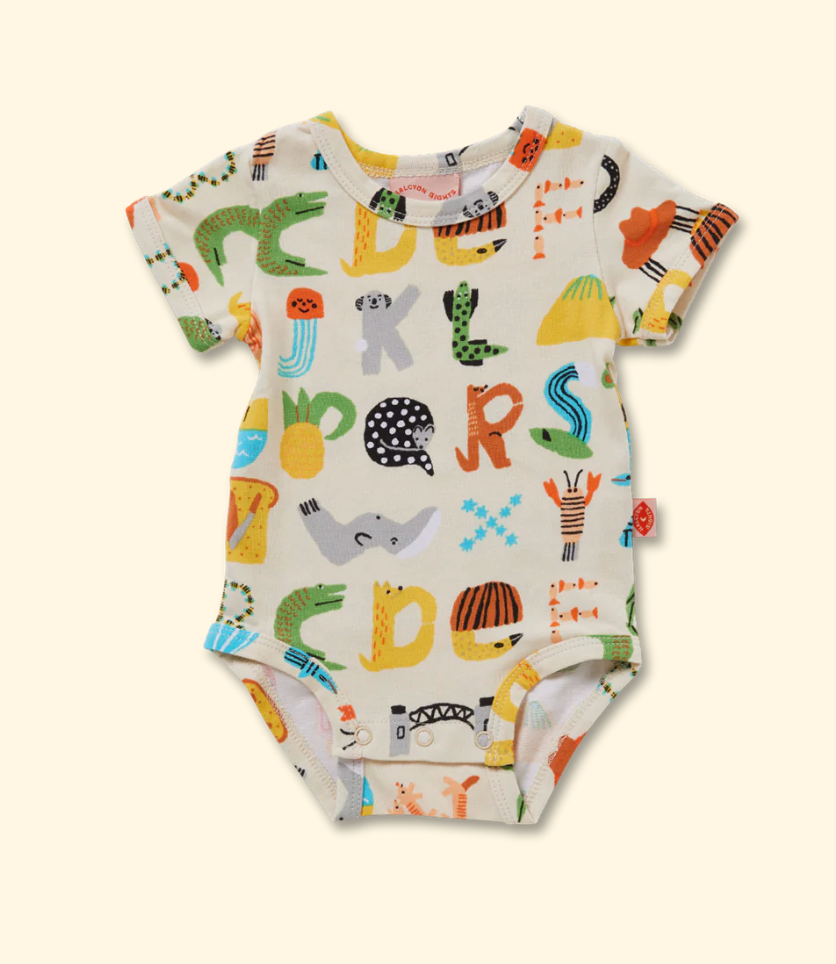 ABC Down Under Short Sleeve Body Suit