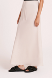 Amani Linen Skirt - White