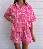 Pink Palms Shirt