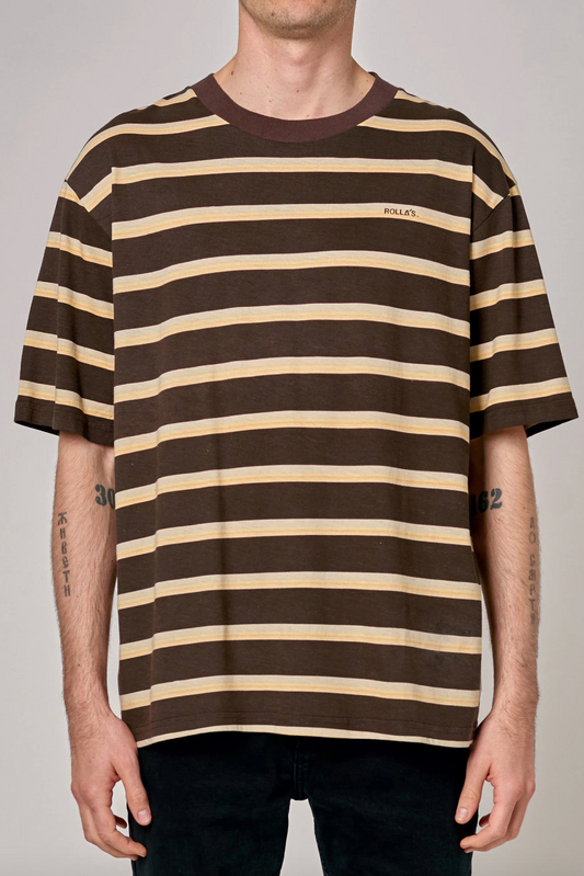 Stripe Tee - Brown