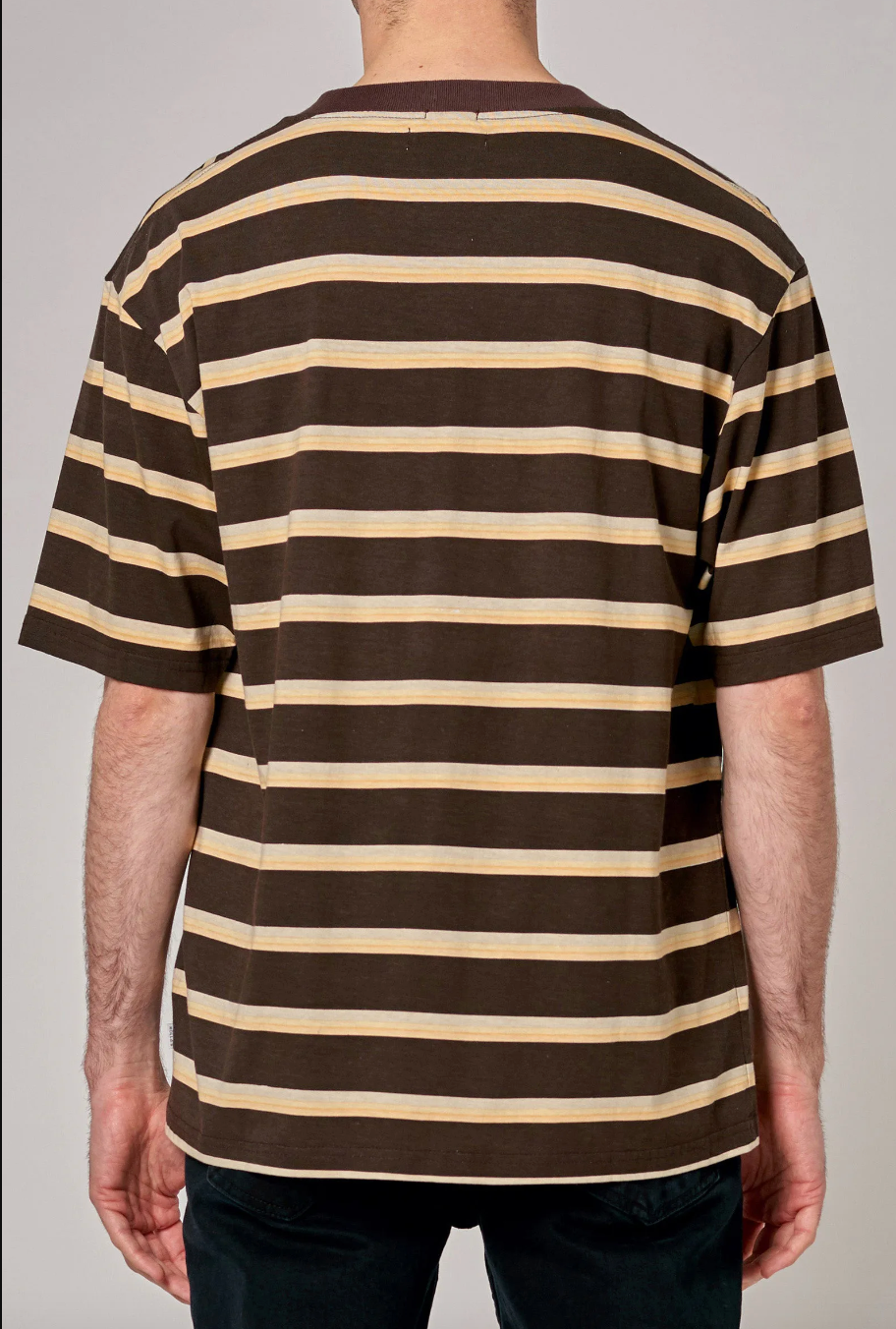 Stripe Tee - Brown