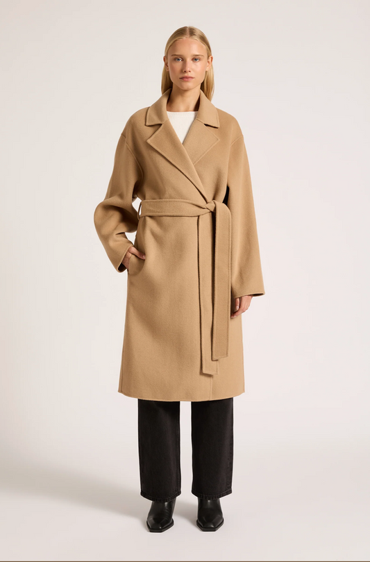 Darcy Wool Coat- Tan