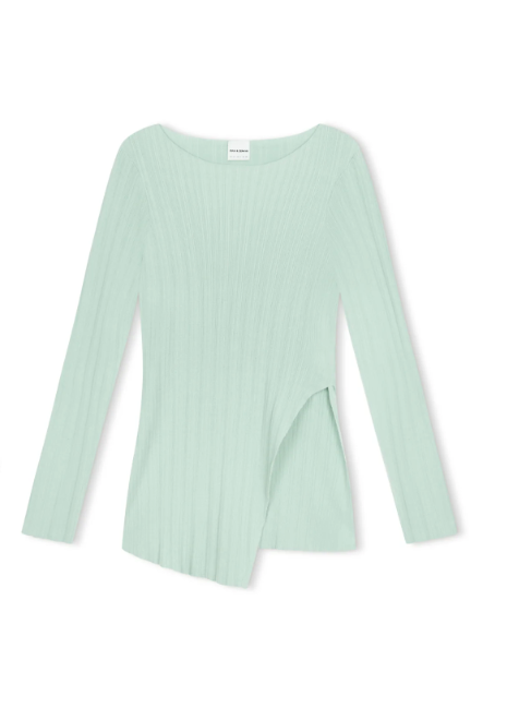 Seaglass ribbed Knit Top - Seaglass