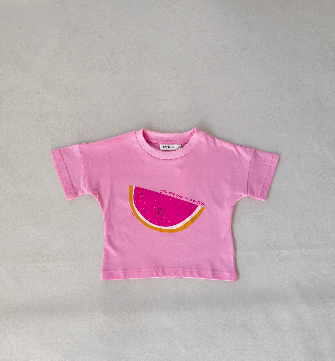 Melon Relaxed Tee - Bubblegum