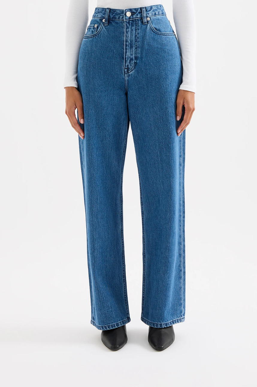 Organic Relaxed Leg Jean- Fresh Blue