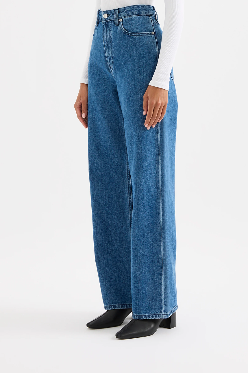 Organic Relaxed Leg Jean- Fresh Blue