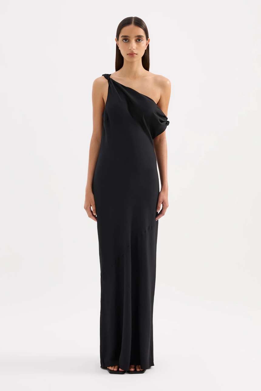 Calista Tencel Dress- Black