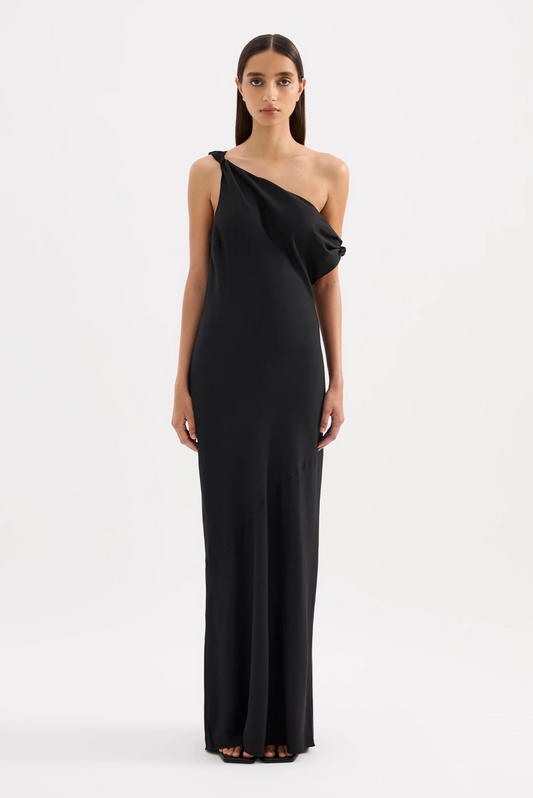 Calista Tencel Dress- Black