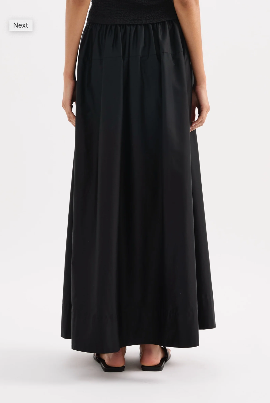 Briony Maxi Skirt- Black