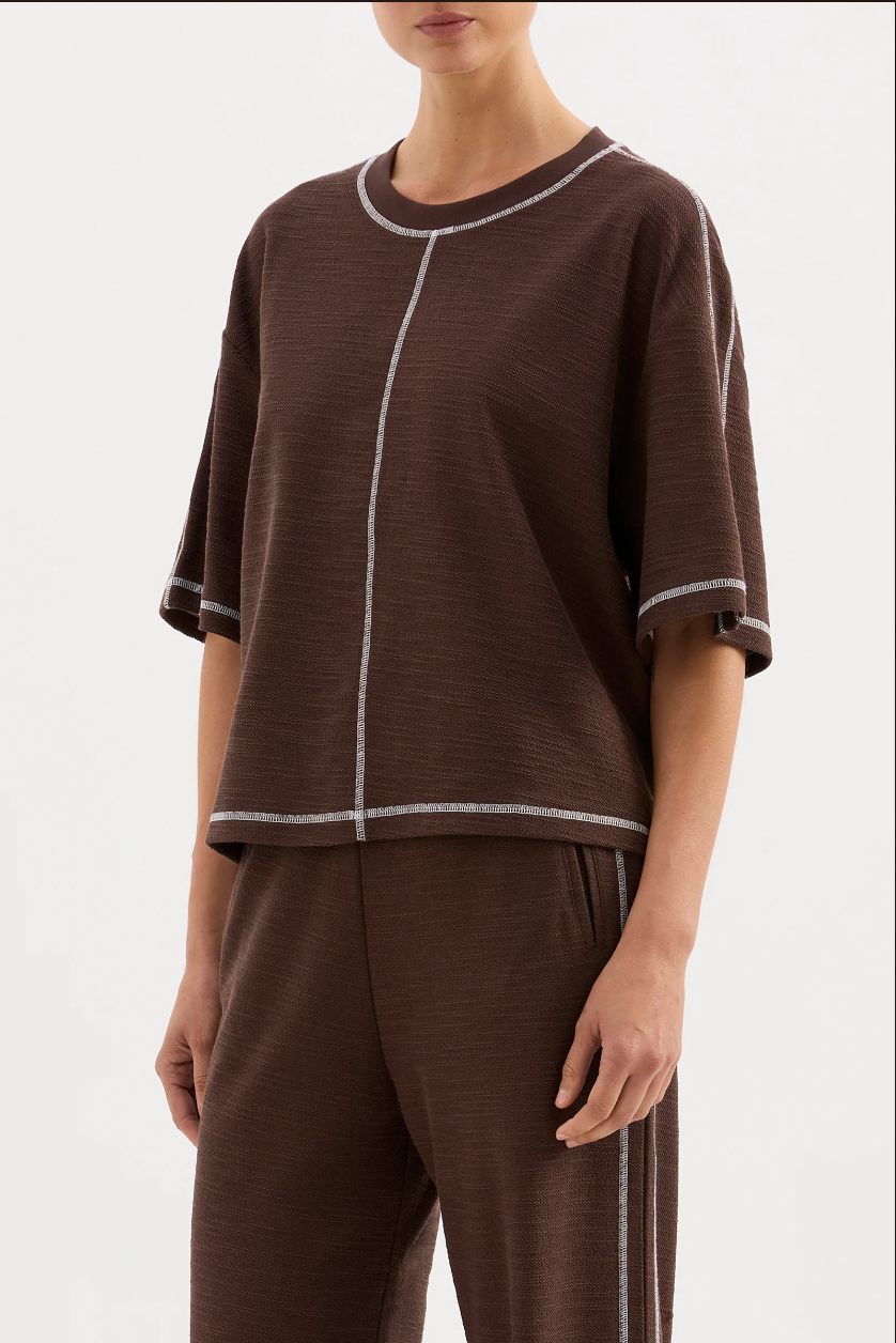 Sutton Tee- Chocolate