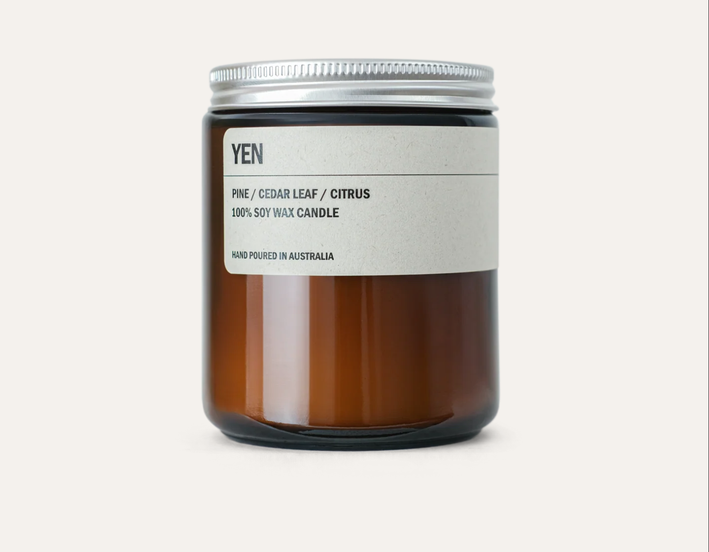 YEN: Small Amber Candle 250g