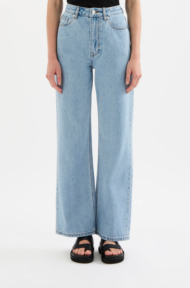 Organic Relaxed Leg Jean - Light Blue