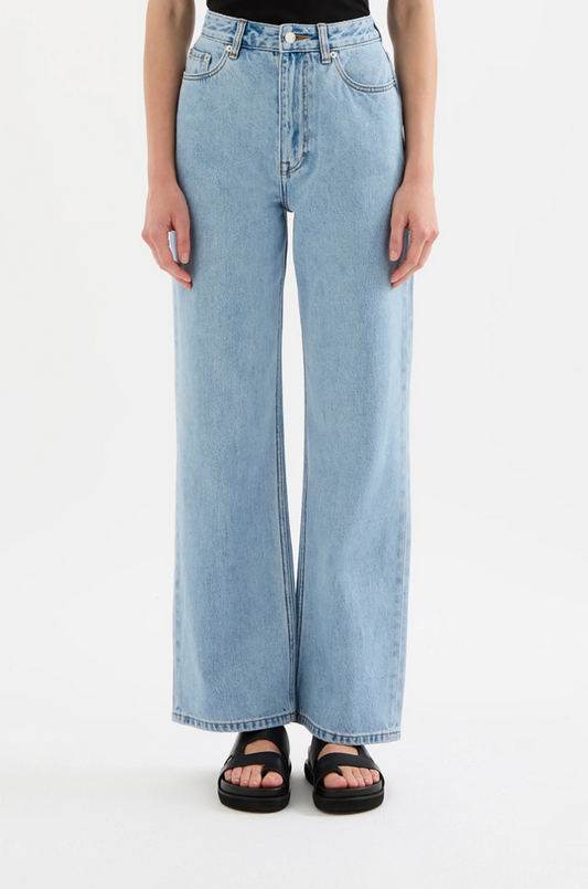 Organic Relaxed Leg Jean - Light Blue