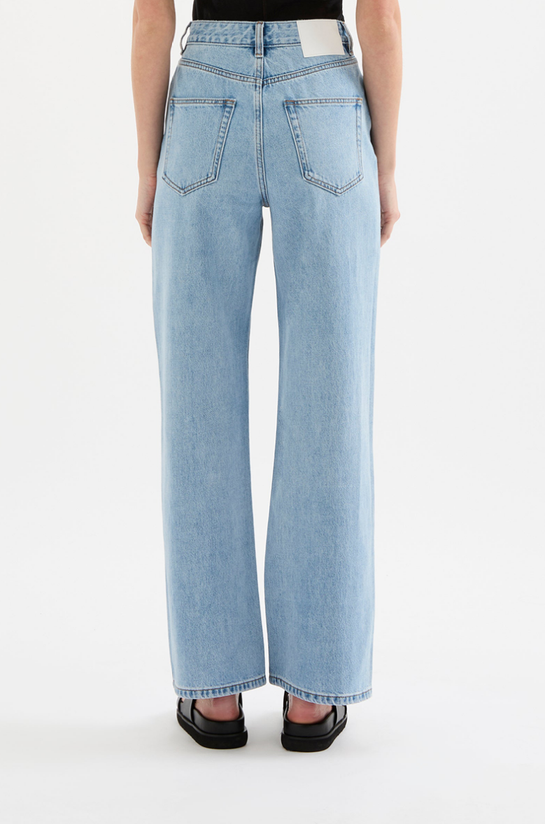 Organic Relaxed Leg Jean - Light Blue