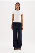 Maree Pinstripe Pant - Midnight Stripe